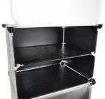 Πλαστική Παπουτσοθήκη με 6 Ράφια Μαύρο 40x31x92cm 00012264 - Image 3
