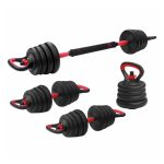 FITPADDY Σετ Αλτήρων 3‑σε‑1 BELLKIT15 15 kg – Ρυθμιζόμενο σετ αλτήρα, μπάρας και kettlebell