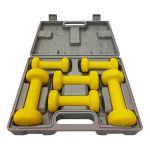 FITPADDY Σετ Βαράκια 2x0.5kg , 2x1kg , 2x1.5kg Κίτρινα σε Βαλιτσάκι DBKIT6YL
