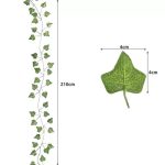 Διακοσμητική Γιρλάντα Κισσός 210cm 12 τμχ Πράσινη 00019735 - Image 2
