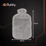 Ruhhy Θερμοφόρα 3.5L 41 x 24 cm σε Γκρι χρώμα Με Κάλυμμα 00026384 - Image 2