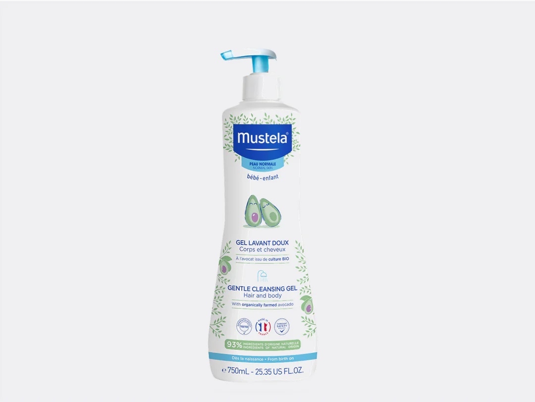 120628_01 Mustela Απαλό Αφροντούς για Σώμα - Μαλλιά με Βιολογικό Αβοκάντο Gentle Cleansing Gel 750ml - Image 1
