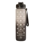 FITPADDY Αθλητικό Παγούρι Πλαστικό SMOKE GREY MOTIVATIONAL WATER BOTTLE 1L NQ9679