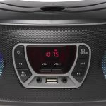 Denver Φορητό Ηχοσύστημα με Bluetooth / CD / USB / Ραδιόφωνο / AUX-In Σκούρο Γκρι TCL-212BTGR GREY - Image 3