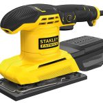 Stanley Τριβείο Παλμικό 280W – 7.000–12.000rpm – Με Μεταλλική Πλάκα & Κουτί Σκόνης