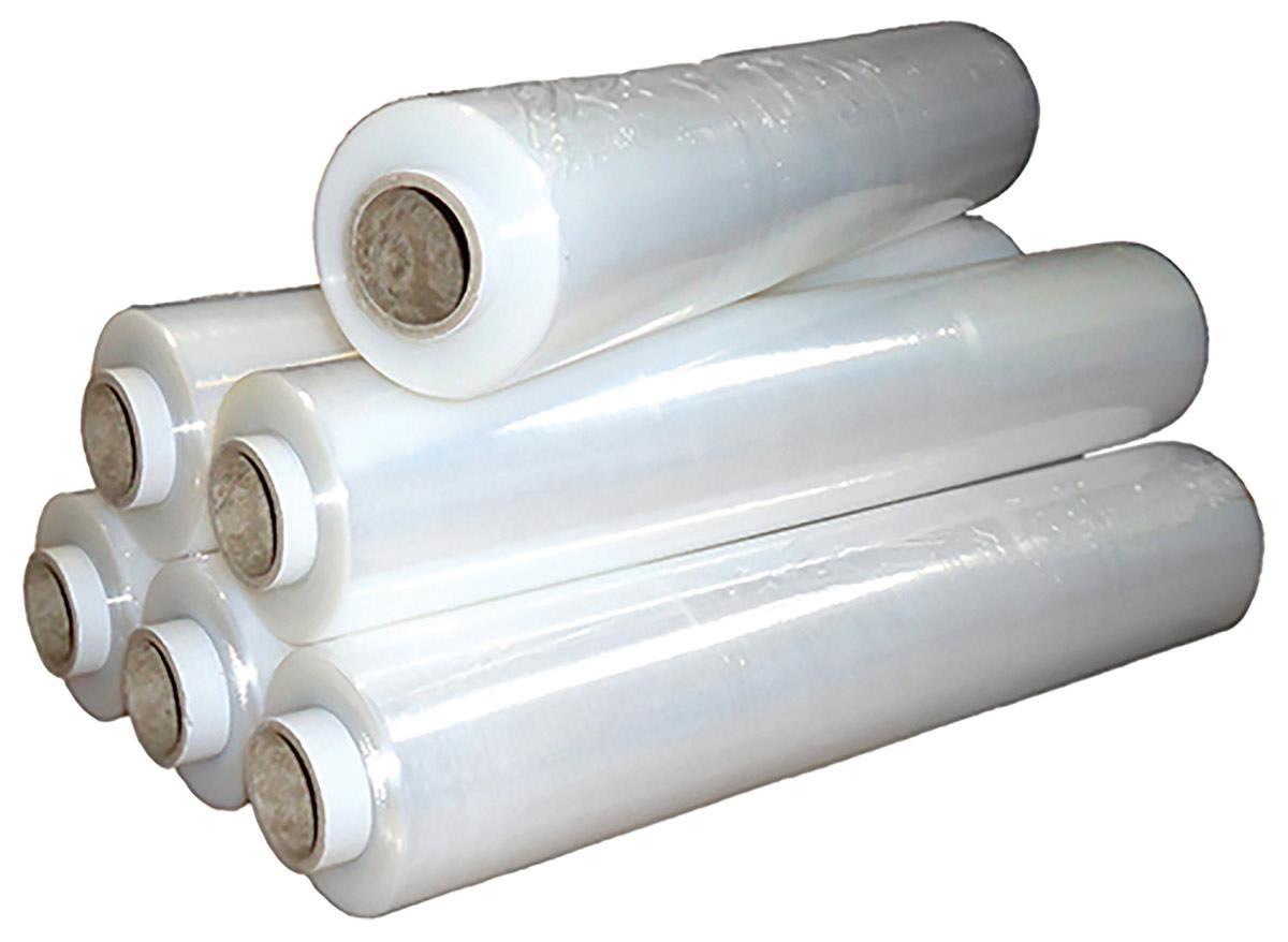 47d4386f2b3c42038357646c0f015786 Stretch film διάφανο 6τεμ. 50cm, ύψος 105m, 1800gr βάρος - Image 1