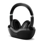 Meliconi Ακουστικά Κεφαλής Bluetooth 5.3 με Επιτραπέζια Βάση Φόρτισης σε Μαύρο Χρώμα HP FLASH BASE 497338