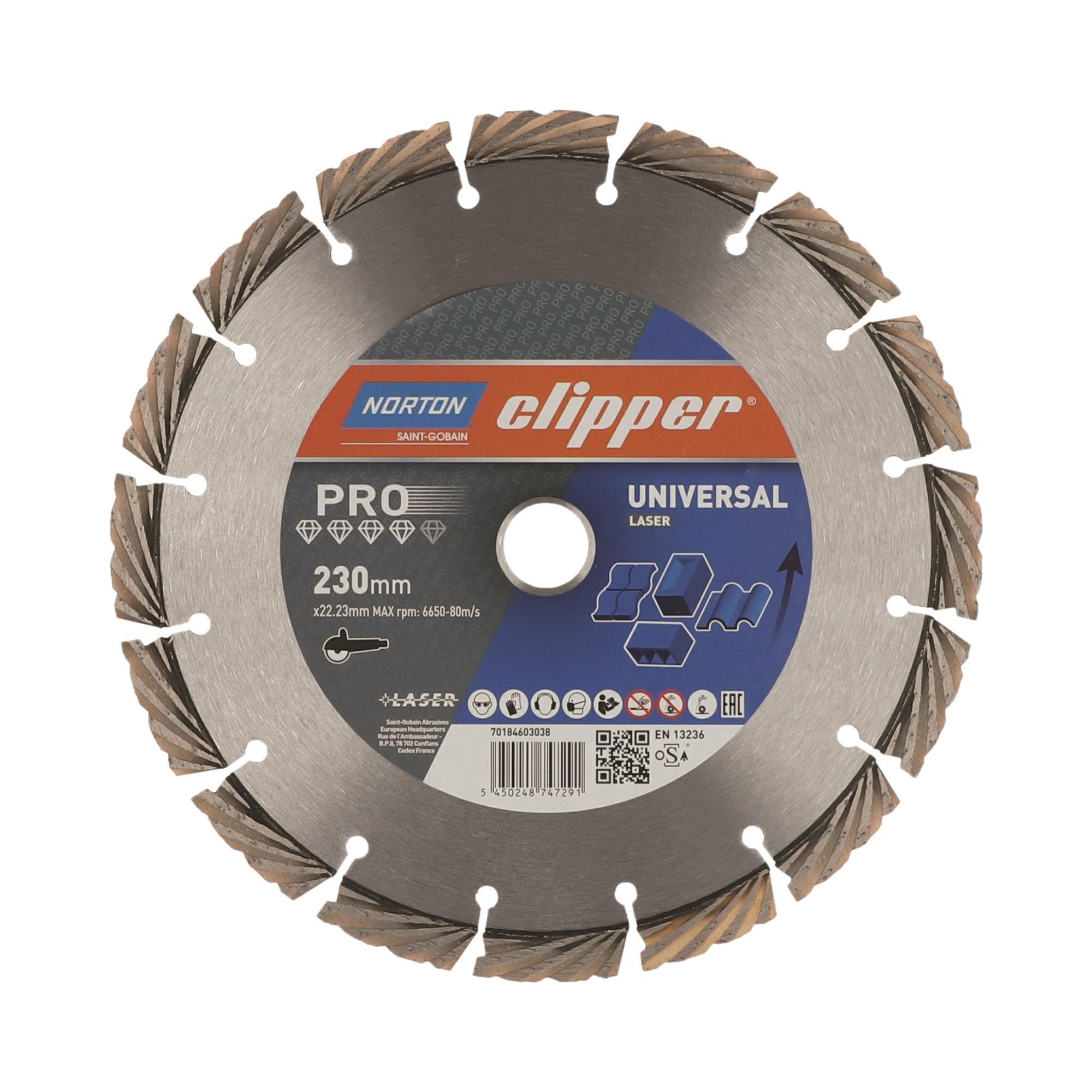 4fb3216d89894d20b878d0d70a631033 Δίσκος διαμαντέ μπετού PRO UNIVERSAL LASER 230X3X22,23MM - Image 1