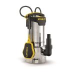 Stanley Αντλία Βυθιζόμενη Ακάθαρτων Υδάτων 1100W – INOX – 10 m Καλώδιο – 35 mm Σωματίδια
