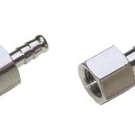 Άκρο με θηλυκό σπείρωμα 1/4" σε ουρά 6mm