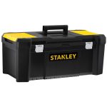 Εργαλειοθήκη πλαστική ESSENTIALT BOX 66x33x28cm μαύρη με 2 μεταλλικά κλείστρα.