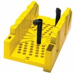 STANLEY φαλτσοκούτι πλαστικό κίτρινο 310mm με οδηγούς υψηλής αντοχής
