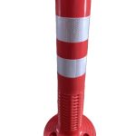 Κολωνάκι Σήμανσης PU 50cm – Κόκκινο, Εύκαμπτο & Με Ανακλαστικές Ταινίες