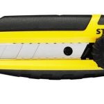 STANLEY Φαλτσέτα QUICK SNAP 18mm με μεταλλικό οδηγό και βιδωτό stop