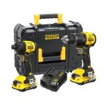 Stanley FATMAX V20 Brushless Σετ SFMCD716 & SFMCF811 με 2 Μπαταρίες 2Ah, Φορτιστή & Pro‑Stack