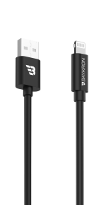 Baykron Smart Καλώδιο USB A male σε Lightning male 3A Μαύρο 1.2m BKR-SL-LI-BLK1.2 - Image 2