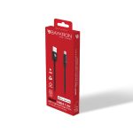 Baykron Smart Καλώδιο USB A male σε Lightning male 3A Μαύρο 1.2m BKR-SL-LI-BLK1.2 - Image 4