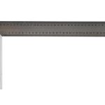 STANLEY Γωνία Μαραγκών Μεταλλική 40cm – Αλουμινένιο Πέλμα & Inox Κανόνας GRAVEMAT