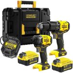 Stanley FATMAX V20 Σετ Brushless 18V SFMCD715 & SFMCF810 σε T‑STAK (Χωρίς Μπαταρίες & Φορτιστή)
