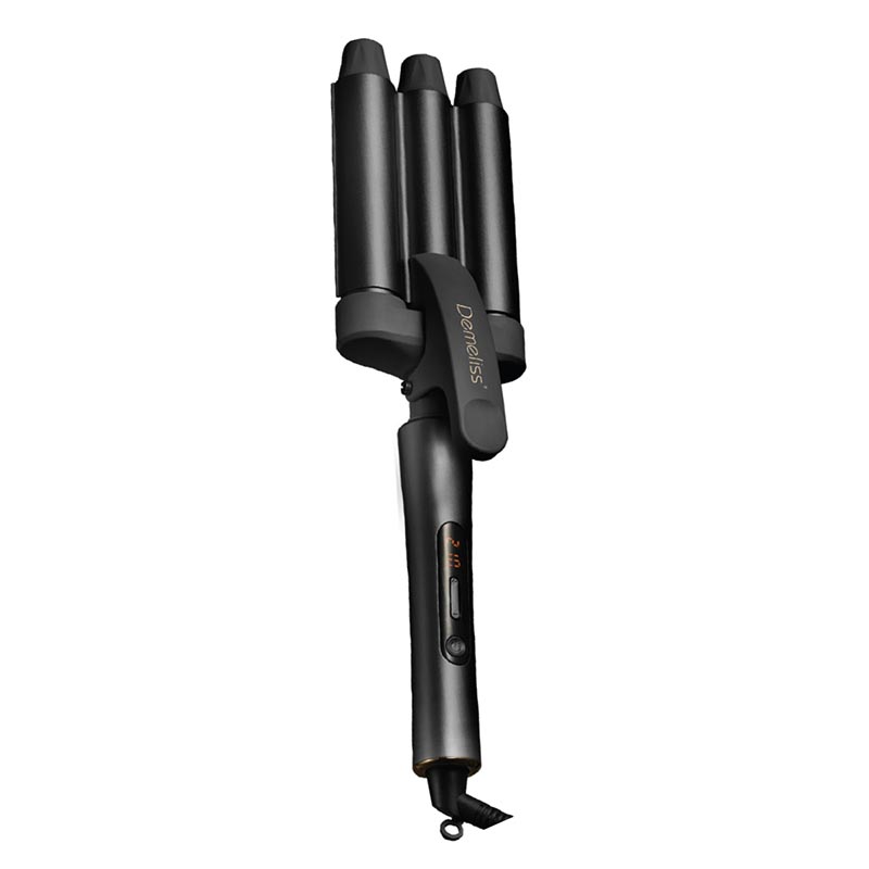 100473 Demeliss Triple Wave Pro – Επαγγελματικό Ψηφιακό Τριπλό Ψαλίδι Μαλλιών- Μαύρο - Image 1