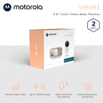 Motorola – Video Ενδοεπικοινωνία Μωρού 2.8" / FHSS / Night Vision / Zoom- Λευκό - Image 2
