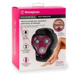 Westinghouse Γυναικεία Επαναφορτιζόμενη Ξυριστική Μηχανή 3 Κεφαλών Λευκό‑Ροζ - Image 2