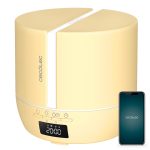 Cecotec PureAroma 550 Connected Yellow – Υγραντήρας & Διαχυτής Αρωμάτων 500ml με Bluetooth Ηχείο, LED 7 Χρωμάτων & Χρονοδιακόπτη – Κίτρινο