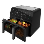 Cecotec Cecofry Advance 9000 Window – Φριτέζα Αέρος / 9L (2×4.5L) / 2200W / Διπλός Κάδος / Window- Μαύρο - Image 2