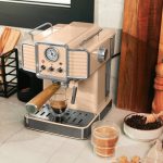 Cecotec Power Espresso 20 Tradizionale Light Beige – Καφετιέρα Espresso / 20 bar / Thermoblock / 1350W- Σαμπανιζέ (Champagne) - Image 5