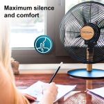 EnergySilence 600 WoodDesk Ανεμιστήρας Επιτραπέζιος Cecotec 30 cm Μαύρο–WoodStyle - Image 6