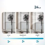 EnergySilence 1040 SmartExtreme Ανεμιστήρας Ορθοστάτης Cecotec 40 cm Με Τηλεχειριστήριο Μαύρο - Image 6