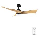 EnergySilence Aero 5285 LightWood Ανεμιστήρας Οροφής Φωτιστικό Cecotec 132 Cm Με Τηλεχειριστήριο