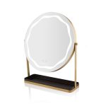 Beautifly Round LED Vanity Χρυσός Καθρέφτης Μακιγιάζ
