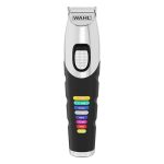 Wahl Color Trim Μαύρο‑Ασημί Επαναφορτιζόμενο Τρίμερ με 8 Χρωματιστά Χτενάκια