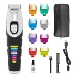 Wahl Color Trim Μαύρο‑Ασημί Επαναφορτιζόμενο Τρίμερ με 8 Χρωματιστά Χτενάκια - Image 3