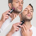 Wahl Color Trim Μαύρο‑Ασημί Επαναφορτιζόμενο Τρίμερ με 8 Χρωματιστά Χτενάκια - Image 4