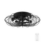 EnergySilence LampAero 650 Iron Design Ανεμιστήρας Οροφής Φωτιστικό Cecotec 59 cm Με Τηλεχειριστήριο Μαύρο