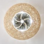 EnergySilence LampAero 600 Natural Wicker Ανεμιστήρας Οροφής Φωτιστικό Cecotec 61 Cm Με Τηλεχειριστήριο - Image 3