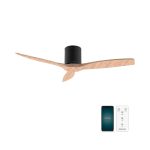 EnergySilence Aero 5500 Aqua Black & LightWood Connected Ανεμιστήρας Οροφής Cecotec 132 Cm Με Wi‑Fi & Τηλεχειριστήριο
