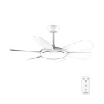 EnergySilence Aero 5200 White Pro Ανεμιστήρας Οροφής Φωτιστικό Cecotec 132 Cm Με Τηλεχειριστήριο