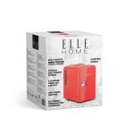 ELLE HOME Mini Cooler 4L – Κόκκινο – Θερμοηλεκτρικό Ψυγείο Καλλυντικών & Αναψυκτικών - Image 2