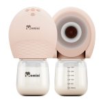 Momini SippyPump Twin – Επαναφορτιζόμενο Διπλό Θήλαστρο / 4 Λειτουργίες- Ροζ Παστέλ