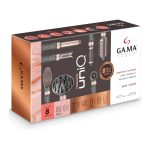 Gama UniQ Vibrance Επαγγελματικό Multistyler 8‑σε‑1 Μαύρο με Ροζ Χρυσό - Image 2