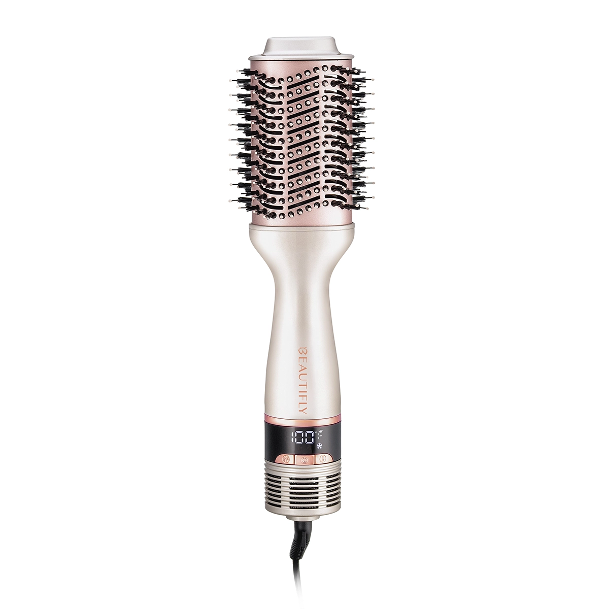 103193 Curlspin Beautifly Βούρτσα Σεσουάρ 2 Σε 1 1000W- Ροζ Χρυσό - Image 1
