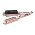 GA.MA Waver & Brush Ροζ Χρυσό – Συσκευή Styling 2 σε 1 με Micro Glitt & Nano Silver - Image 3