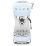 Smeg Μηχανή Espresso 1350W Πίεσης 15bar Manual Retro Γαλάζια ECF02PBEU