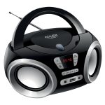 Adler Φορητό Ηχοσύστημα CD Boombox με CD / MP3 / USB / Ραδιόφωνο σε Μαύρο Χρώμα ad_1181 bk