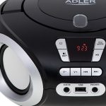 Adler Φορητό Ηχοσύστημα CD Boombox με CD / MP3 / USB / Ραδιόφωνο σε Μαύρο Χρώμα ad_1181 bk - Image 4