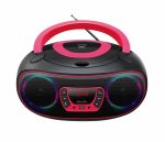 Denver TCL‑212BT Pink – Φορητό Boombox Bluetooth / CD / USB / FM / AUX Μαύρο‑Ροζ