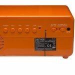 Denver Retro Επιτραπέζιο Ψηφιακό Ρολόι Ρεύματος/Μπαταρίας με Ξυπνητήρι & Ραδιόφωνο Πορτοκαλί/Μαύρο CR-425 - Image 3